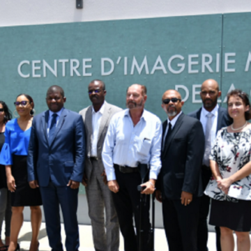 Inauguration du Centre d’imagerie moléculaire de Guadeloupe (Cimgua) à Providence Abymes le 18 juin 2018 en présence des élus et des responsables du centre.