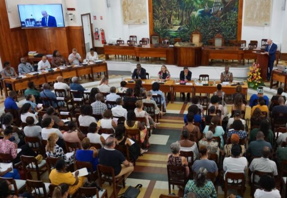 La journée de lancement de la 9e édition des Journées nationales d'action contre l'illettrisme a réuni au conseil départemental le 8 septembre 2022 plus d'une centaine d'acteursa réunis au conseil départemental. Photo : Département Guadeloupe