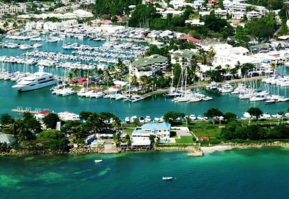 Vue aérienne Marina-Bas-du-Fort Pointe-à-Pitre