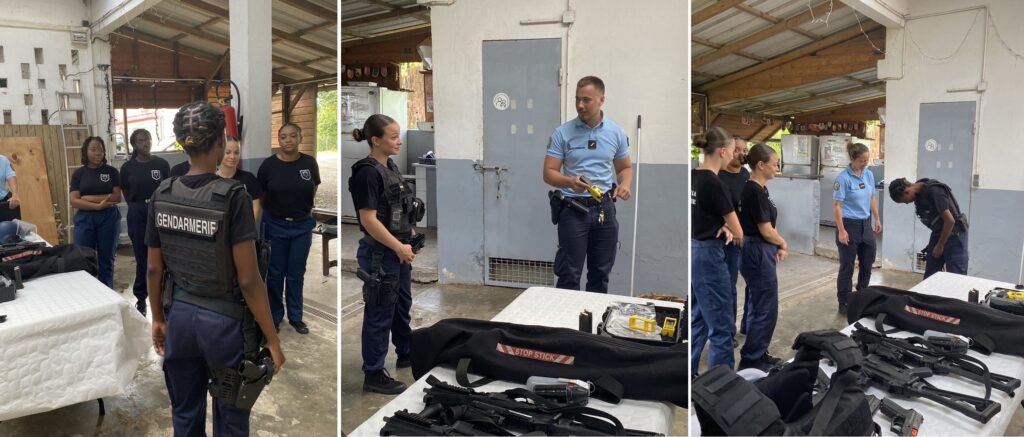 Les 21 cadets de la gendarmerie en immersion à Petit Bourg