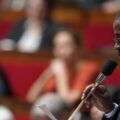 Député Liot de la troisième circonscription de Guadeloupe depuis 2017, Max Mathiasin ici à la tribune de l’Assemblée nationale en 2019.