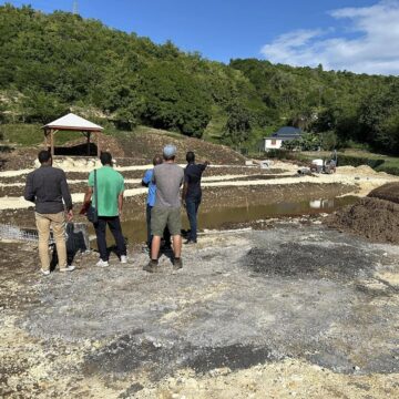 Visite du chantier des Jardins de Kervino à Mare-Gaillard au Gosier le 26 novembre. Photo : La Riviera du Levant - Officiel