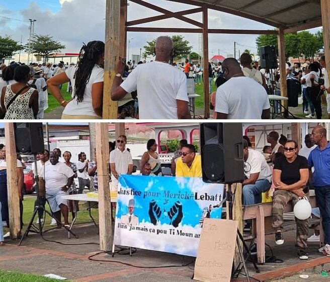 Ce samedi 23 novembre, près de 250 personnes se sont rassemblées au Moule pour une marche en mémoire de Merick Mathoré, jeune militaire guadeloupéen tué à Besançon.