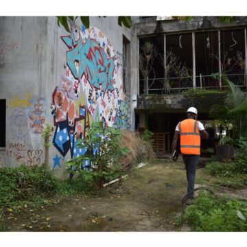 Au Centre des arts de Pointe-à-Pitre, après des années d'abandon, les travaux entrent  ce 17 octobre 2025 dans une phase active de reconstruction pour redonner vie à ce lieu culturel emblématique. Photo : Communauté d'Agglomération Cap Excellence Au Centre des arts de Pointe-à-Pitre, après des années d'abandon, les travaux entrent ce 17 octobre 2025 dans une phase active de reconstruction pour redonner vie à ce lieu culturel emblématique. Photo : Communauté d'Agglomération Cap Excellence
