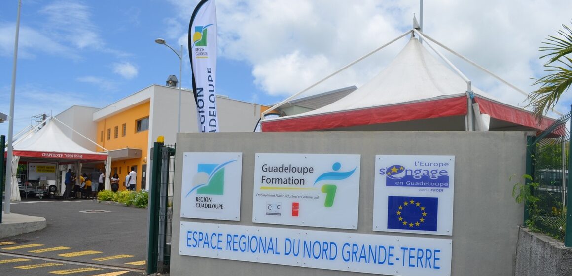Antenne de de Guadeloupe formation, établissement régional en charge de la formation professionnelle, à la dérive. Photo : DR