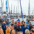 La foule à Saint-Malo le 25 octobre 2022, au village du départ de la 12e Route du Rhum. Photo : Arnaud Pilpré / OC Sport Pen Duick