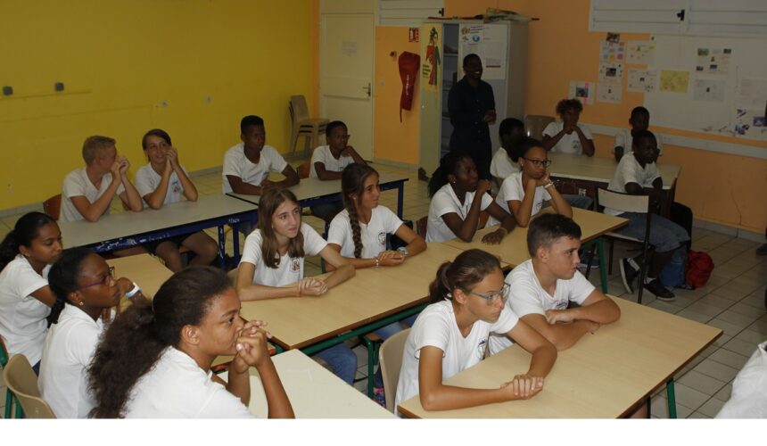 Des élèves en classe en Guadeloupe. Photo d’illustration : Gilles Morel / Sipa