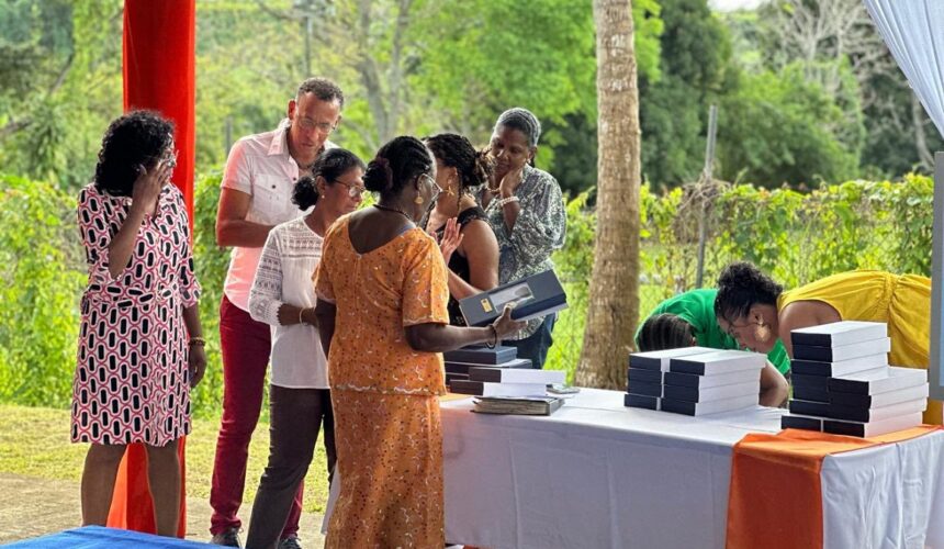Cérémonie de remise de médailles aux agents de Capesterre-Belle-Eau, le 28 janvier 2026. Photo : Ville de Capesterre-Belle-Eau