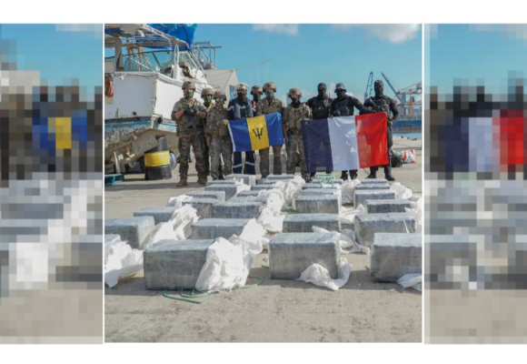 676,7 kilos de cocaïne saisis le 28 janvier 2026 après une interception menée par les autorités françaises au large des Antilles, en coopération avec les garde-côtes de la Barbade. Une prise qui illustre l'ampleur du narcotrafic dans la zone. Photo : Forces armées aux Antilles 676,7 kilos de cocaïne saisis le 28 janvier 2026 après une interception menée par les autorités françaises au large des Antilles, en coopération avec les garde-côtes de la Barbade. Une prise qui illustre l'ampleur du narcotrafic dans la zone. Photo : Forces armées aux Antilles