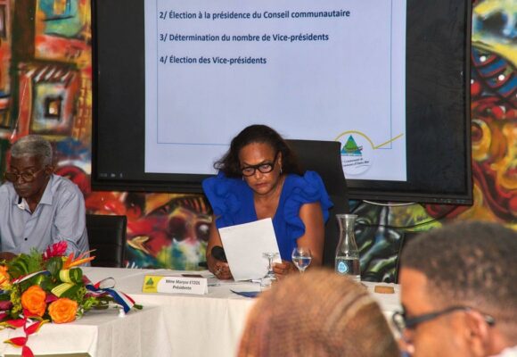 Maryse Etzol (photo ci-dessus) a été réélue, mercredi 8 avril, présidente de la communauté des communes de Marie-Galante (CCMG)
