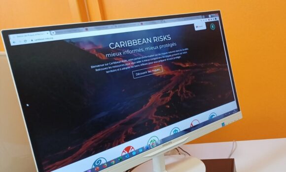 Page d’accueil du portail caribéen de prévention des catastrophes naturelles de la Croix rouge. Photo : LCG