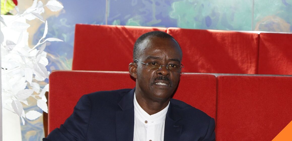 Ary Chalus, président de la Région au Mémorial acte lors de la visite de Franck Riester ministre de la culture. Pointe-à-Pitre le 06 avril 2019. Photo : Gilles Morel / Simax / Sipa