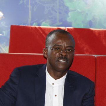 Ary Chalus, président de la Région au Mémorial acte lors de la visite de Franck Riester ministre de la culture. Pointe-à-Pitre le 06 avril 2019. Photo : Gilles Morel / Simax / Sipa