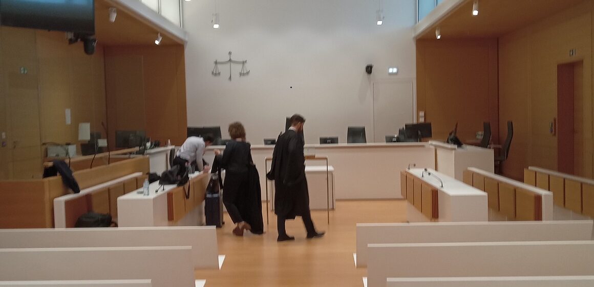 La salle 4.07 du tribunal judiciaire de Paris en juin 2026 lors de l'audience d'Ary Chalus mis en cause par le PNF. Photo : Thierry Gadault LCG