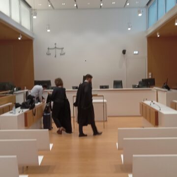 La salle 4.07 du tribunal judiciaire de Paris en juin 2026 lors de l'audience d'Ary Chalus mis en cause par le PNF. Photo : Thierry Gadault LCG