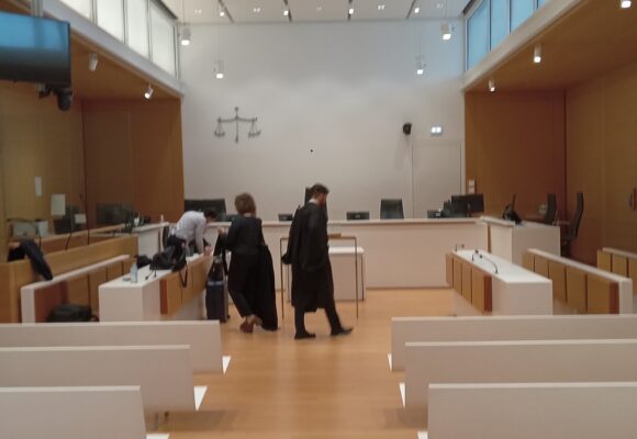 La salle 4.07 du tribunal judiciaire de Paris en juin 2026 lors de l'audience d'Ary Chalus mis en cause par le PNF. Photo : Thierry Gadault LCG